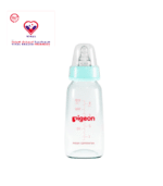 Pigeon Glass 120ml Glass Nursing Bottle with Peristaltic Nipple (4+ Months)