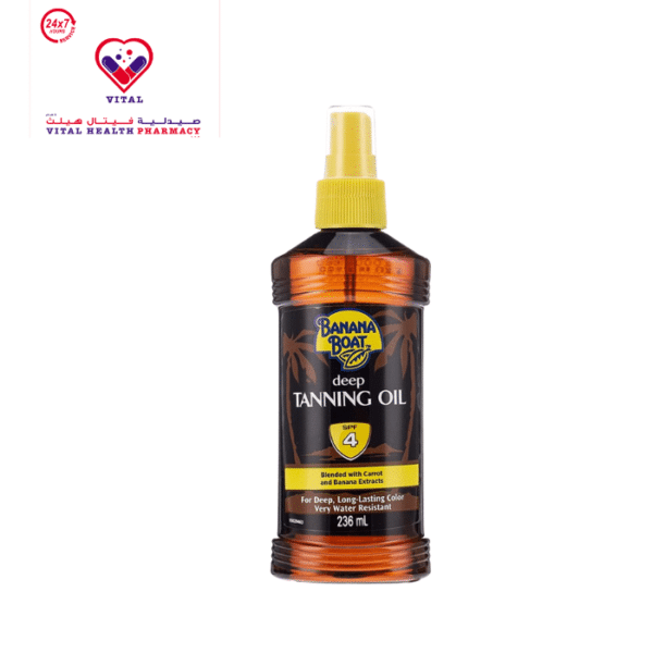 Banana Boat Water-Resistant Deep Tanning Oil Spray with Carrot & Banana