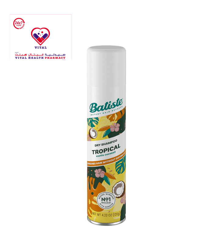 Batiste Tropical Dry Shampoo Exotic Coconut Scent