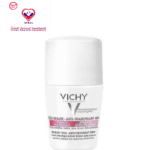 Vichy Beauty Hypoallergenic Antiperspirant 48H Roll-On Deodorant for Sensitive & Depilated Skin - parabens free, alcohol free