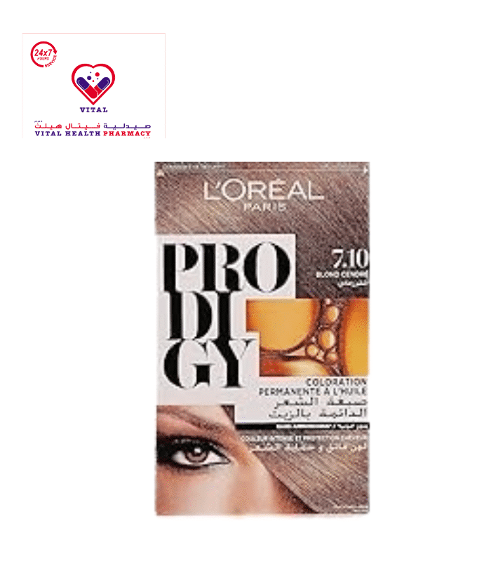 L'Oreal Prodigy Permanent Oil Hair Color Ash Blonde 7.10 - ammonia free