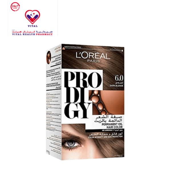L'Oreal Prodigy Permanent Oil Hair Color Dark Blonde 6.0 - ammonia free