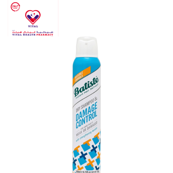 Batiste Damage Control Dry Shampoo with Keratin for Weak and Damaged Hair