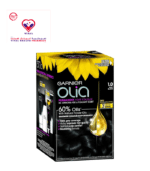 Garnier Olia Permanent Hair Color with Natural Flower Oils Deep Black 1.0 - ammonia free