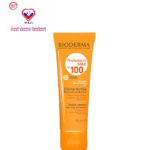 Bioderma Photoderm Water-Resistant Tinted Sunscreen Moisturizing Facial Sunscreen for Sensitive Skin SPF100 Very Light - non comedogenic, fragrance free