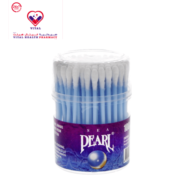 Sea Pearl Blue Cotton Swabs