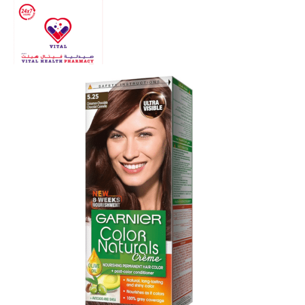 Garnier Color Naturals Nourishing Permanent Hair Dye Cream Cinnamon Chocolate 5.25