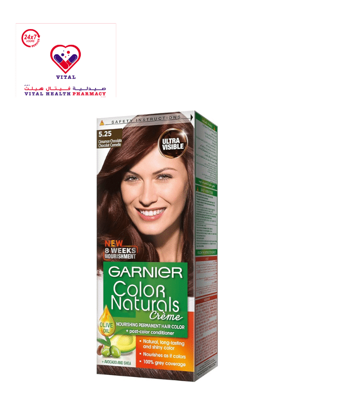 Garnier Color Naturals Nourishing Permanent Hair Dye Cream Cinnamon Chocolate 5.25