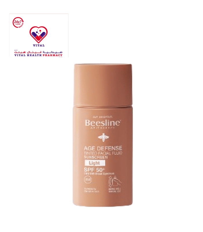 Beesline Apitherapy Age Defense Tinted Facial Sunscreen Light SPF50+