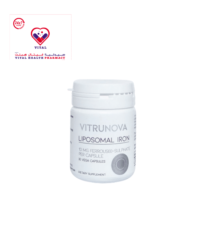 Vitrunova 10mg Iron Liposomal Supplement - vegetarian