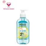Garnier Skin Active Fast Clean Gel Facial Cleanser with 2% Salicylic Acid & Vitamin C for Acne-Prone & Sensitive Skin - vegan, cruelty free