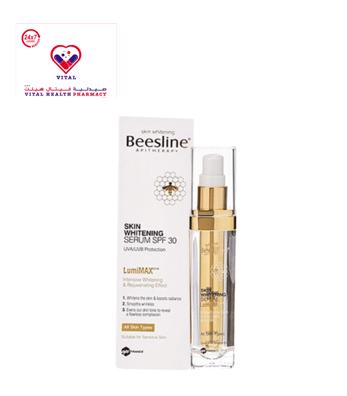 Beesline Hypoallergenic Skin Whitening Serum SPF30 parabens free