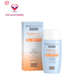 واقي شمسي ملون مضاد للحساسية ومقاوم للماء من Isdin Fotoprotector للبشرة التأتبية SPF50+ - خالي من الزيوت، غير كوميدوغينيك