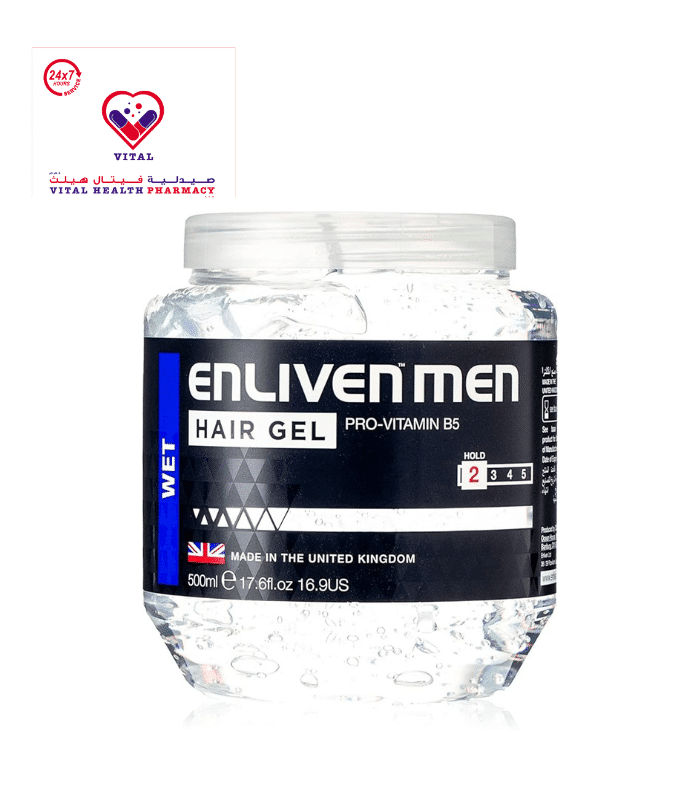 Enliven Wet Hair Gel with Pro-Vitamin B5 Hold 2