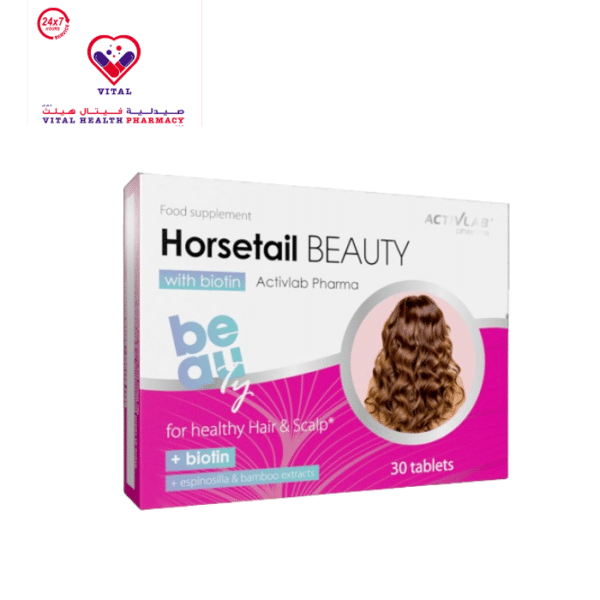 Activlab Horsetail Beauty 2500mcg Biotin Hair & Scalp Support Supplement with Espinosilla & Bamboo Extracts