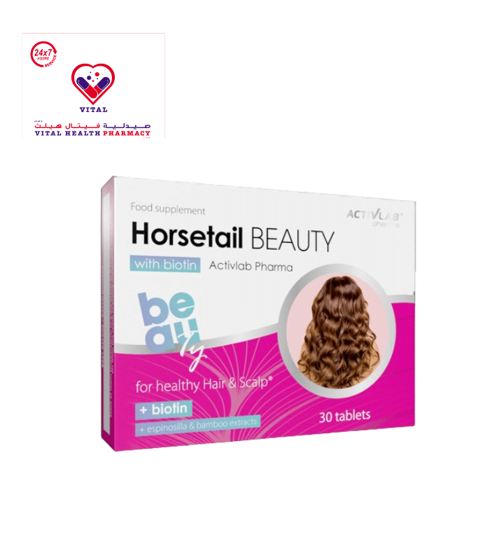 Activlab Horsetail Beauty 2500mcg Biotin Hair & Scalp Support Supplement with Espinosilla & Bamboo Extracts