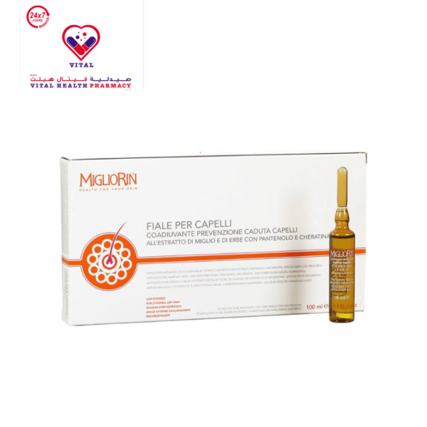 Migliorin Anti-Hair Loss Ampoules with Plant Extracts, Panthenol & Keratin