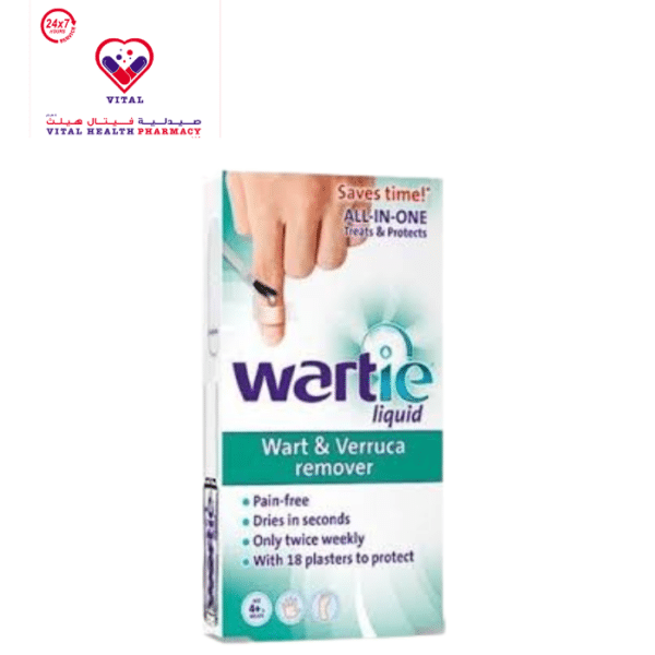 Wortie Wart & Verruca Remover Liquid with 18 Plasters