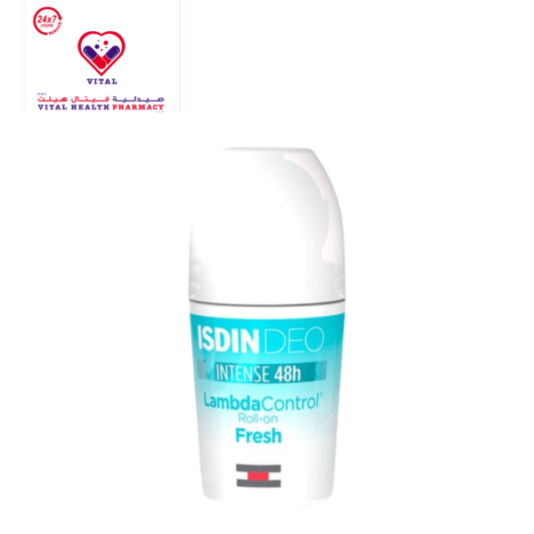 Isdin Lambda Control Antiperspirant Roll-On Deodorant Fresh Scent