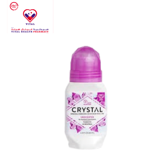 Crystal Roll-On Deodorant with Mineral Salt Unscented - animal testing free