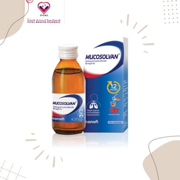 Mucosolvan is an expectorant used to thin mucus in respiratory tract diseases where Ambroxol is a mucolytic agent (reduce the viscosity of bronchial secretions) that increases respiratory tract secretion by enhancing the production of pulmonary surfactants and stimulating ciliary activity,Mucosolvan's active ingredient Ambroxol supports the clearance of the respiratory tract. It facilitates expectoration, eases productive coughing and helps in overcoming infections.