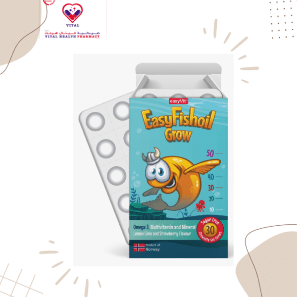 EasyFishoil Multi contains high-dose omega-3 fish oil EPA and DHA, which has a positive effect on the brain, heart and eyes from a daily intake of 250 mg.