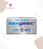 Maxigesic reduces fever and provides temporary relief of pain associated with a headache, migraine headache, tension headache, sinus pain, toothache, dental procedures, backache, sore throat, arthritis, tennis elbow, period pain, muscular pain, rheumatic pain, aches and pains associated with colds and flu.