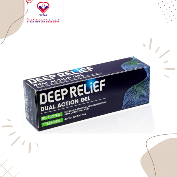 With the combination of ibuprofen and levomenthol to relieve muscle pain, it provides a deep relief gel with dual action with mentholatum to actively relieve pain such as back pain, rheumatism pain, muscle pain, pain and swelling caused by stress, sprains and sports injuries.