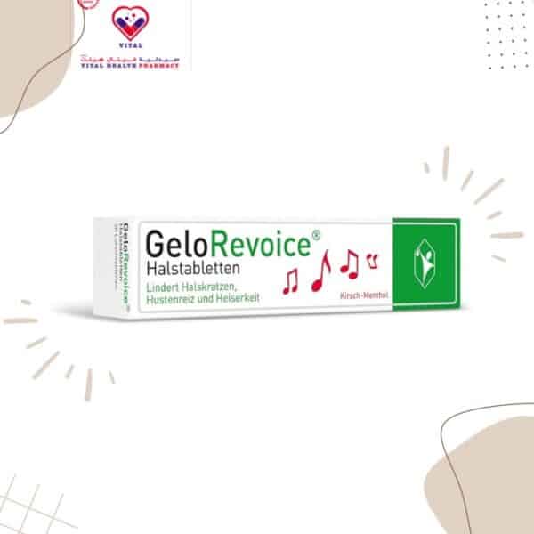 GeloRevoice Relieves symptoms thanks to the unique principle of action. The neck tablets are suitable for ages six and up and available in four different flavours: cherry menthol, cassis menthol, grapefruit menthol and elderflower menthol free.