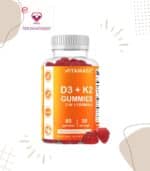 COMBINED , D3 and K2 work together to help transport and absorb calcium for healthy bone support