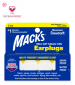 The ultimate in earplug comfort, Mack's silicone putty moulds to the unique contours of any ear.