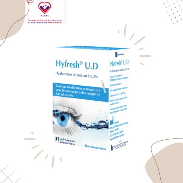 Hyfresh 0.3% Sodium Hyaluronate Sterile Lubricating Eye Gel - preservative free 20 vail*0.45 ml