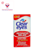 Clear Eyes Redness Relief is formulated to relieve eye dryness, burning and irritations