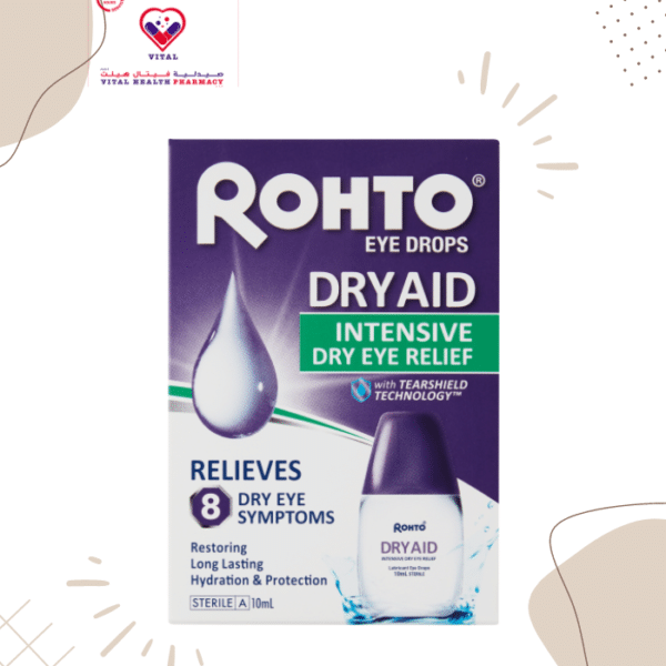Rohto Dry Aid Restoring & Hydrating Sterile Eye Drops 10 ml