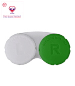 Contact lens cases are used to store your lenses and keep them clean with solution, whether you're at home or on the go. Many have left and right indicators or some other design to help you remember which lens is which. Don't forget to clean your case regularly and replace it every three months.