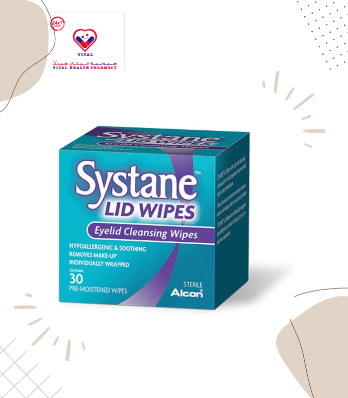 Systane Lid Wipes eyelid cleansing wipes are hypoallergenic & soothing, removes make-up and individually wrapped. Systane Lid Wipes offer a gentle cleansing wipe as part of a daily eyelid care regimen.