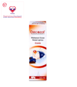 Decozal metered dose Nasal Spray is for application in the nose to give relief from nasal congestion (blocked nose, including colds) , erennial and allergic rhinitis (recurring inflammation of the nasal mucous membranes, including hay fever) Decozal metered dose Nasal Spray contains the active