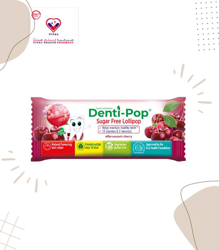 Denti-Pop sugar-free lollipop is a delicious way to keep your and your child's teeth healthy. The lollipop contains a carefully selected combination of 12 vitamins and 2 minerals. No added sugar, sweetened with Finnish xylitol and stevia. With a delicate and pleasant taste of pineapple.