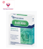 Evit is a dietary supplement containing 400 mg Vitamin E, which is considered as one of the most important vitamins required by the body. Vitamin E is a powerful antioxidant and its most important function is to protect cells from damage by destroying or neutralising free radicals.