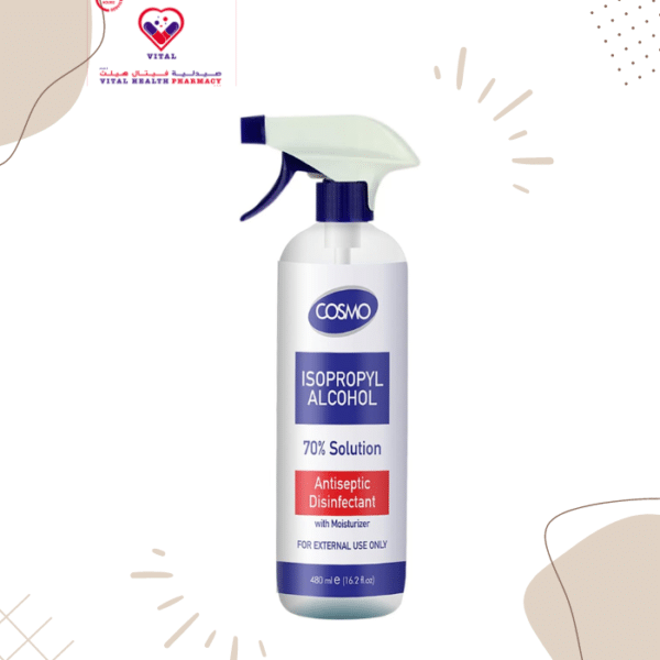 Features: Kills 99.9% germs IPA 70% Disinfectant Description: Protect yourself with this advanced instant hand sanitizer from Cosmo. Kills 99.9% of germs. It contains moisturizer & vitamin E to avoid skin dryness.