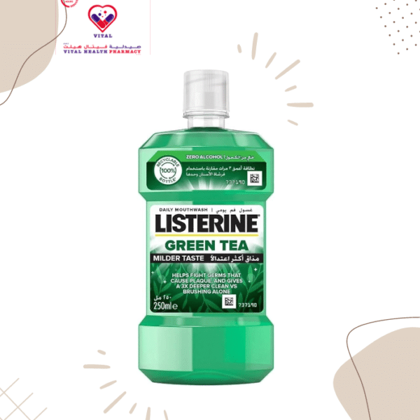 Listerine Mouthwash Green Tea Flavor - alcohol free 500 ML