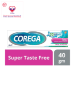 Corega Denture Fixative Cream is a one-stop solution for all your denture adhesive needs. This uniquely designed cream can hold your dentures for up to 24 hours. It creates a strong bond with your gums without irritating them, thus no more slipping or sliding dentures and no more embarrassing experiences in public!