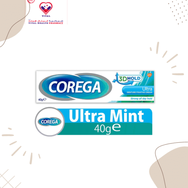 Corega Cream Ultra is a one-stop solution for all your denture adhesive needs. This uniquely designed cream can hold your dentures for up to 24 hours. It creates a strong bond with your gums without irritating them, thus no more slipping or sliding dentures and no more embarrassing experiences in public! Corega Cream Ultra is made with zinc-free formula and is a perfect solution for people with sensitive gums.