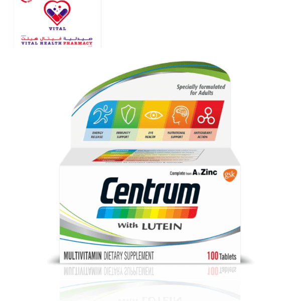 The nutrient formula for Centrum Lutein contains a balanced amount of all essential vitamins, plus important minerals and trace elements making it an ideal supplement to your own diet.