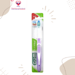GUM Toothbrush Activital 581 Soft is a soft toothbrush eliminating with efficiency the dental plaque in the most difficult access areas. It allows an efficient cleansing thanks to its particular implantation and its strands in rectangular and triangular shape, and thanks to its compact head.