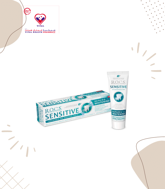 The whitening toothpaste formula for sensitive teeth is based on the building blocks of tooth enamel. Rocs sensitive repair whitening whitening toothpaste highly effective formulation helps quickly reduce tooth sensitivity.