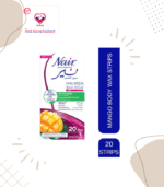 Say goodbye to arduous hair removal and use our no-rub, ready-to-use body Nair Cold Wax Strips with Mango Extract, perfectly suitable for sensitive and normal skin types. The Nair Cold Wax Strips with Mango softening Extract is dermatologically tested