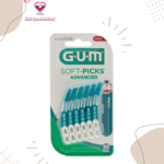GUM Soft-Picks Advanced have flexible comfortable bristles to gently remove plaque dislodge food and massage gums. The flexible synthetic rubber bristles fit easily between most teeth removing dental plaque where gum disease often starts and toothbrushes alone cannot reach.