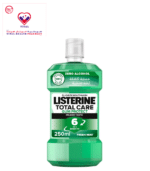 Listerine Total Care Gum Protect Milder Taste is specially designed to promote gum health by helping to protect your gums from germs and promoting a whole mouth clean. Listerine Total Care Gum Protect Milder Taste is a less intense, alcohol-free mouthwash that cleans even below the gum line where brushing doesn't reach.