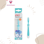 Co-developed with a paediatric dentist, Pigeon’s Training Toothbrush Lesson 3 is designed to introduce your baby to their first real toothbrush. The soft, rounded bristle ends gently cleans and removes food particles.
